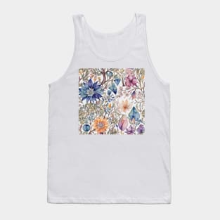 Botanical Bliss Watercolor Wildflowers V2 Tank Top